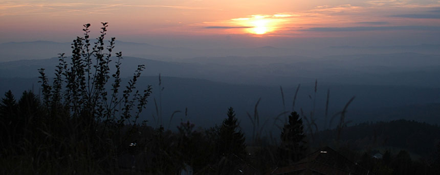 Anfahrt nach Waldhäuser im Bayerischen Wald